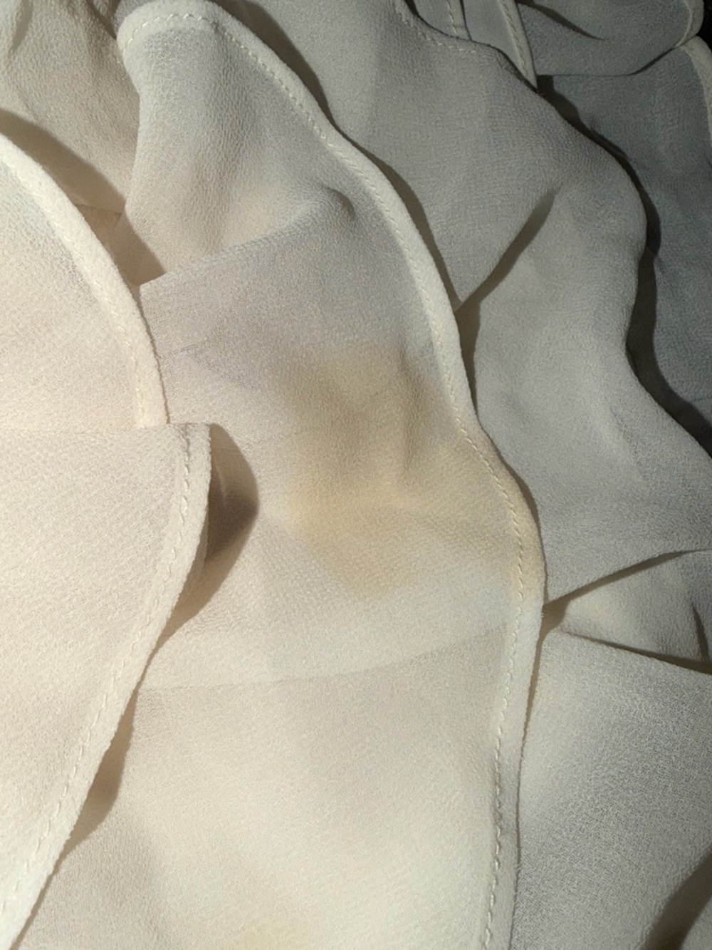 Strapless Ruffle Mini Dress in White - Picture 3 of 4